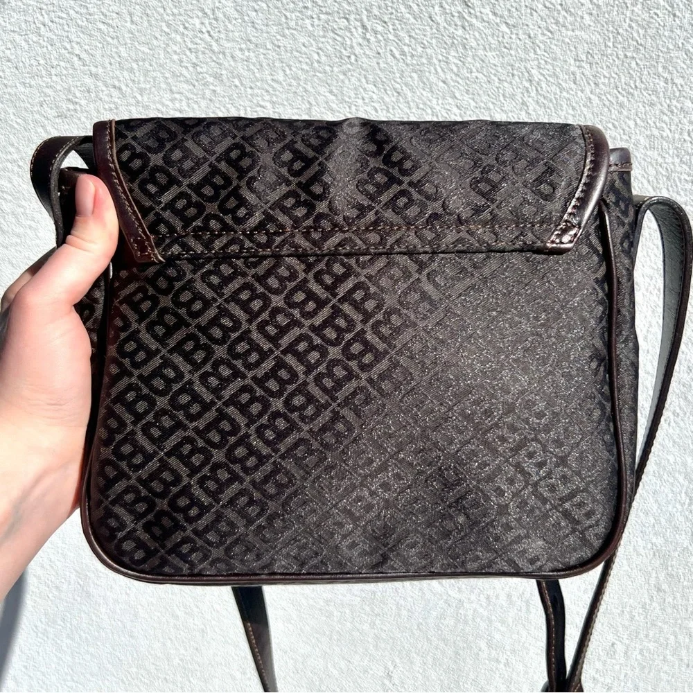 Bally Monogram Canvas Crossbody Bag
